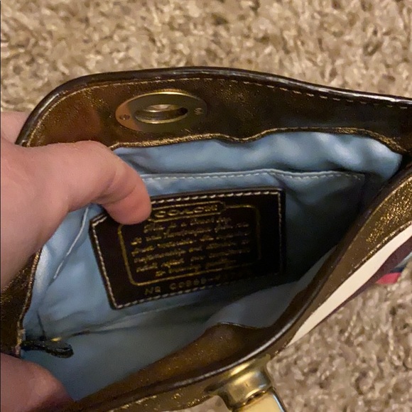 Coach Stripe Wristlet - Picture 4 of 6